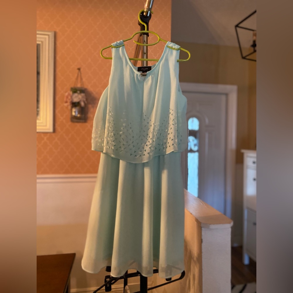 Baby blue girl’s bi-layer dress size 14 by InGirl